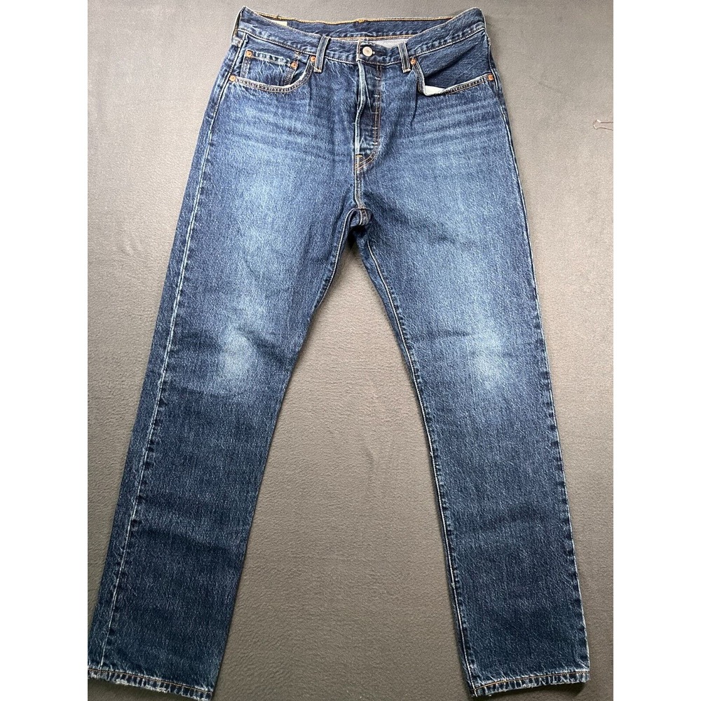 Levi's 501 Jeans Mens 32x31 Blue Straight Leg Button Fly Cotton
